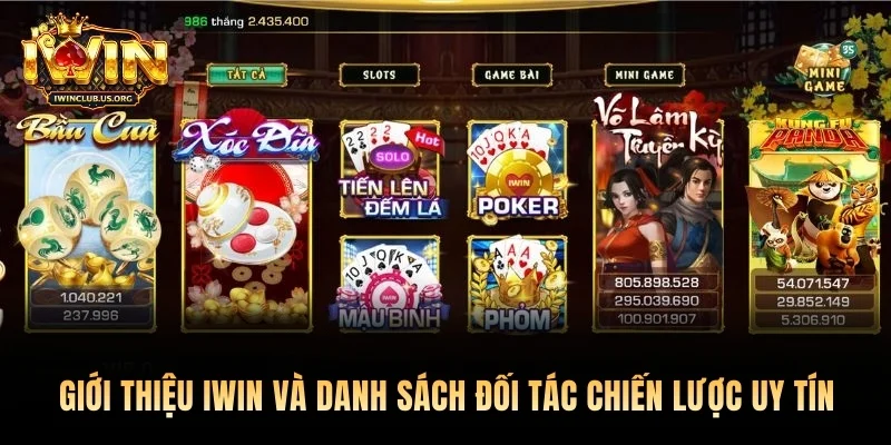 Giới thiệu Iwin và danh sách đối tác chiến lược uy tín